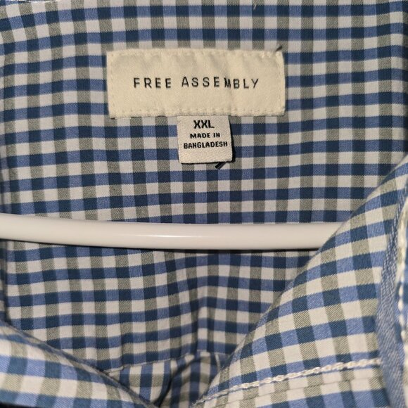 Free Assembly Men Button Shirt XXL - Picture 6 of 6